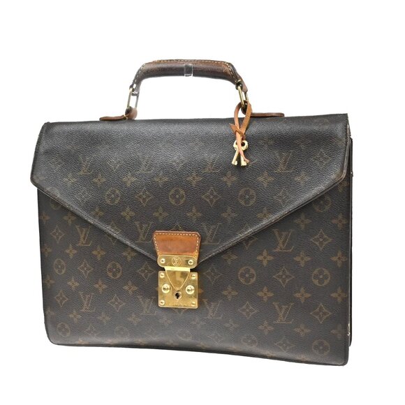 LOUIS VUITTON Serviette Conseiller Hand Bag Monogram Leather BN M53331 05KA670 - Picture 1 of 16